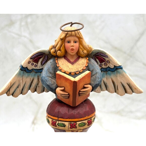 Jim Shore Singing Angel Heartwood Creek 2005 CELEBRATE WITH HARMONY #4002422 11" - Picture 6 of 14